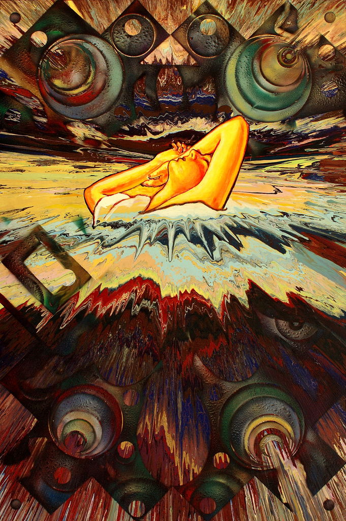 Acrylic and Lacquer on Board, 4ft x 6ft - 2003 